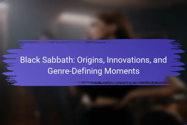 Black Sabbath: Origins, Innovations, and Genre-Defining Moments