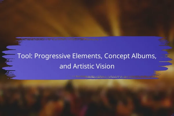 Tool: Progressive Elements, Concept Albums, and Artistic Vision